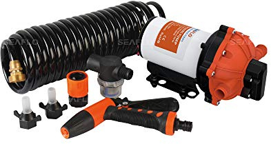 Seaflo Washdown Deck Wash Pump Kit 12V DC 5.0 GPM 70 PSI Automatic Water Pressure Pump for Marine Boat RV Caravan