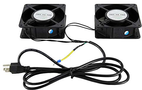 Rising Server Cooling Cabinet Fan 110V Rack Mount 2 Pieces