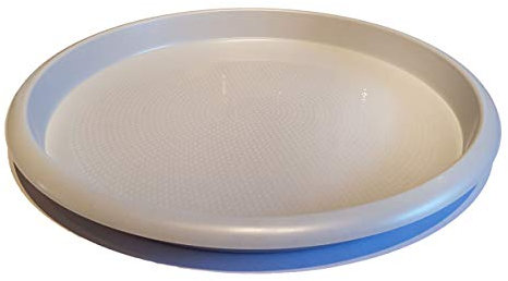KB9 Kabi Plastic 40.6cm (16) Round Catering Bar Tray Speckled Grey