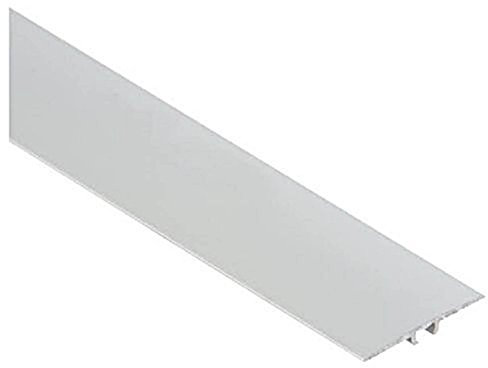 Flat Aluminium Transition Strip 35mm x 0.9M Threshold Carpet Door Floor Edging Strip TMW Profiles (Silver)