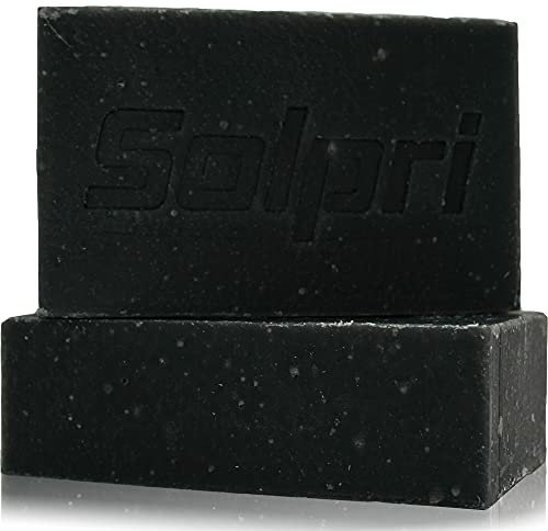 Solpri Shield Antifungal Charcoal Pumice Exfoliating Soap Bar 4 oz