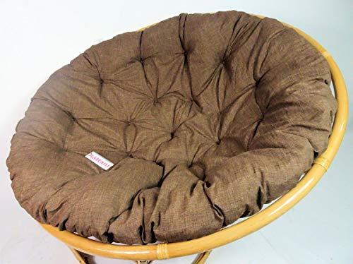 Rattani - Polster, Kissen, Auflage, Ersatzpolster für Rattan Papasansessel, Stoff Nuevo Loneta, D 120 cm, Made in EU