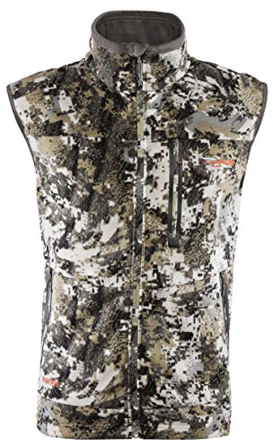 SITKA Gear Men's Stratus Windstopper Water Repellent Ultra-Quiet Fleece Hunting Vest, Elevated II, Medium