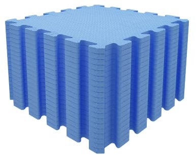 Mocosy 18 Pièces (30x 30x1cm) Tapis de Sol imbriqués| Tapis en Mousse Douce| Tapis de Jeu| Tapis de Gymnastique(Bleu)