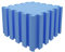 Mocosy 1 'x 1' (30cm x 30cm Alfombrillas entrelazadas | Alfombrilla de Espuma Suave | Alfombrilla de Juego | Alfombrilla de Gimnasio (Azul 18 Piezas)