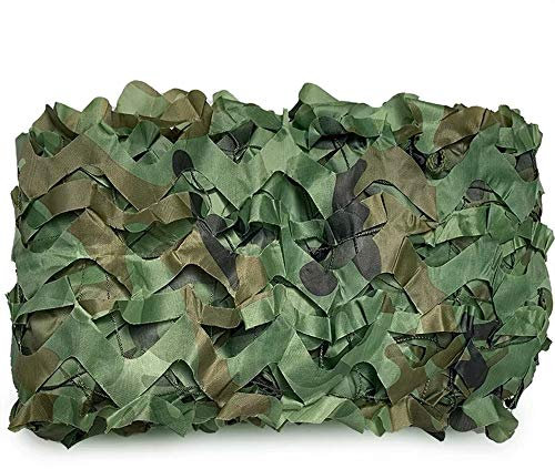 ZXCVBAS Woodland Camouflage Netting, Jungle Maple Camo Net for Hunting Shooting Blind Camping Military Party Decoration Watching Hide,Photography,10 * 15