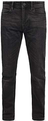 Indicode IDQuebec Herren Jeans Hose Denim mit Stretch-Anteil Regular Fit, Größe:W28/32, Farbe:Dk Grey (910)