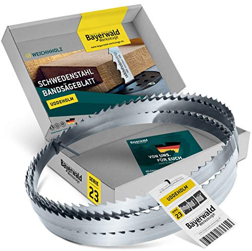 Bayerwald Uddeholm - Lama per sega a nastro, 3150 x 12 x 0,7 x 6, adatta per tutti i tipi di legno/sega a nastro, adatta per seghe a nastro
