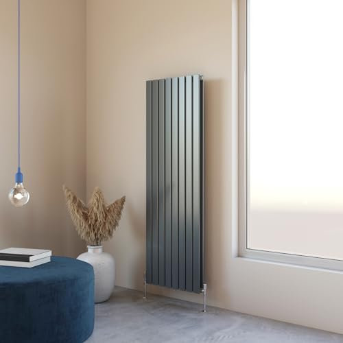 Flat Panel Radiator 1600x544mm Vertical Design Double Tall Upright Anthracite Central Heating Rad UK