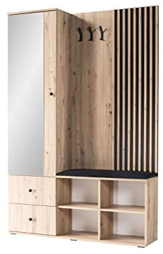 Marmex Garderobe Cali - Eine Moderne Garderobe mit einem Spiegel für den Flur