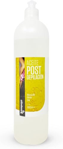 Aceite Post Depilación Calmante 1L - Aceite de Almendras Dulces, Menta y Uva.
