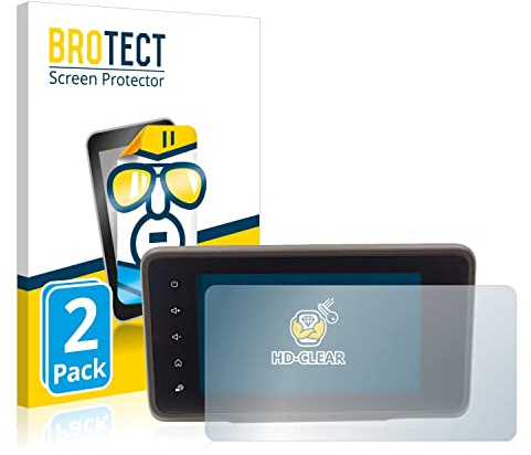 BROTECT Schutzfolie für Dacia Duster 2 MediaDisplay | 2 Stück Transparenter Displayschutz Made in Germany Klare Displayschutz-Folie Clear Einfache Montage Case-Friendly