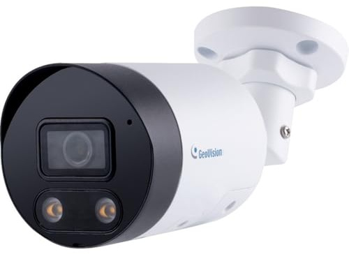 Geovision GV-TBL8804 8MP H.265 Super Low Lux WDR Pro Full Color Warm LED IR Bullet IP-Kamera AI Deep Learning