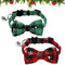 Weihnachtshalsband,2 Stück Kleine Hundehalsbänder Verstellbares,Katzenhalsband mit Schleife,Hundehalsband Fliege,Welpenhalsbander,Hundehalsband Weihnachten,Haustier Halsband für Kätzen und Hunde