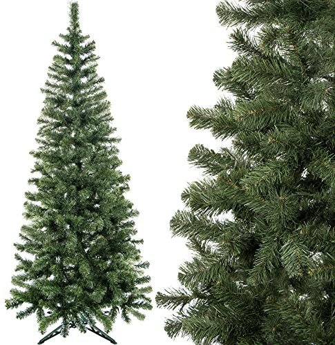 SPRINGOS Albero di Natale artificiale realistico 120 cm con supporto incluso