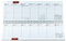 DELMON VARONE - Ersatzkalender Tischquerkalender für das Kalender Jahr 2026 - Tischkalender mit 1 Woche 1 Seite 3-sprachig - Format: 298 x 105 mm