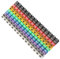 2.5 Kabel, Digital Number Tube Wire Colorful (100Pcs 2.5mm²) und Nummerierungsetikett Kabelmarker (150PCS KCM-1.5MM 1.5 Quadrat)
