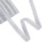 FINGERINSPIRE 18m 17mm Trish Sequin Metallic Braid Trim Silber Pailletten Spitzenband Verziert Gimp Trim Für Weihnachten Urlaub Dekoration Hochzeit DIY Kleidung Accessoires Schmuck Handwerk Nähen