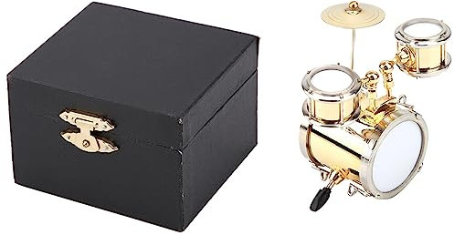 Miniature Musical Instrument Replica Drum Set Ornament Drummer GiftDecoration,Drummer Cake Toppers,Dolls
