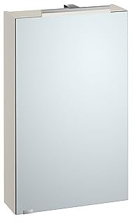 Erst-Holz Spiegelschrank Hängeschrank mit Licht und Steckdose 3 Farbvarianten Eiche Dekor taupe grau V-90.59-S, Farbe:Taupe