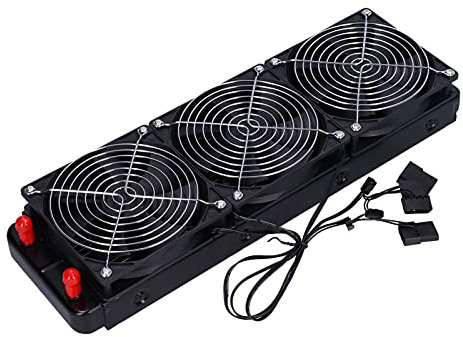 Radiador De Refrigeración Por Agua De 360 ​​mm Para Enfriador De CPU De Computadora - Intercambiador De Calor De 18 Tubos Con 3 Ventiladores