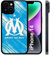 Générique Coque pour iphone 14 - Marseille Foot Om - Silicone - Noir