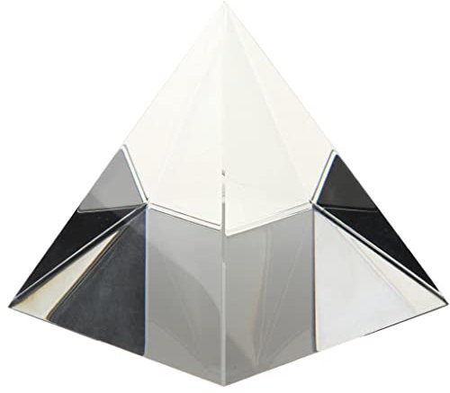 Xiaojikuaipao Kristall-Pyramiden-Modell, klein, K9-Kristall-Briefbeschwerer für Zuhause, Büro, Dekoration und Geschenksammlung
