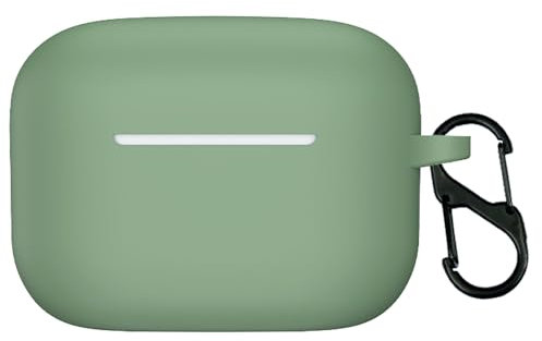Silikon Hülle für Sony LinkBuds S Bluetooth Kopfhörer, Schutzhülle Case Cover für Sony LinkBuds S (LightGreen)