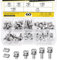 Mardatt 60Pcs Stainless Steel Battery Bolts and Nuts, M6 x 10/12/16/18/20mm Motorcycle Battery Terminal Nuts and Bolt Kit, Motorcycle Battery Screw and Square Nuts for ATV Bike Scooter Battery