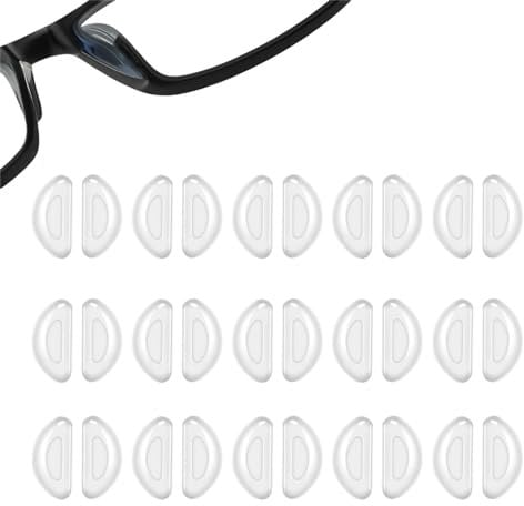 Nasenpads Brille Selbstklebend 15 Paar Brillen Nasenpads Weich Silikon Pads Brille Antirutsch Brillenpads Transparent für Brillen Sonnenbrillen