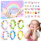 MäDchen Geschenke Einhorn Bastelset Kinder Spielzeug Ab 6+ Jahre, Lustige Weihnachtsgeschenke Pandora Armband Basteln MäDchen Geburtstagsgeschenke Geschenkideen ArmbäNder Selber Ostergeschenke kinder