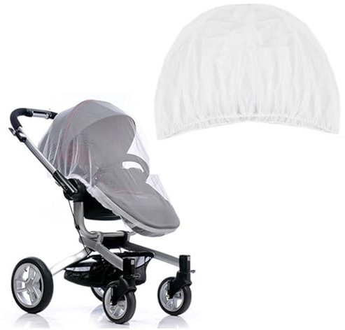 SIRLOMU 1Pcs Mosquitera Universal para Cochecito de Bebé, Red Anti-Mosquitos para Carrito y Buggy, Transpirable y Resistente para un Sueño Tranquilo de tu Bebé (150cm)