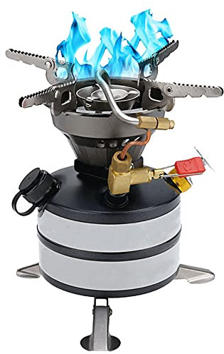 BomDog Camping Burner Stove,Camping Stove, Multi-Fuel Portable Camping Backpacking Stove for Alcohol Gasoline and Kerosene