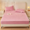 HAIBA Warme Fleece Spannbettlaken 90 x 200 cm Rosa Warme Fleece Spannbetttuch Flauschig Plüsch Flanell Bettlaken für Boxspringbett Topper Matratze bis 30 cm
