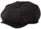 TOP-EX L/XL/XXL Merinowolle Schiebermuetze Herren 8 Panel Peaky Fischgräten Tweed Retro Schiebermütze Schlägermütze Gatsby Cap Warme Wintermütze Vintage Golf Fahrermütze Schwarz XXXL