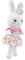 Generisch Plüsch Kaninchen Puppe Stoffhase B Kissen Plüschtiere Kaninchen Puppe Kaninchen Puppe Mit Rock Osterkaninchen Osterkaninchen Kaninchen Plüschmaterial Rosa