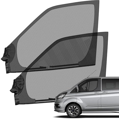 Insektenschutzgitter Ersatz für Ford Transit Custom 2012-2025, Magnetisches Insektennetz für Seitenscheibe (Paar) 2 Stück, Moskitonetze Atmungsaktiv Insekten für Outdoor Camping