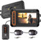 ydi Dashcam Moto Delantera y Trasera 1080P, Motocicleta Dash CAM Impermeable Doble Cámara Gran Angular 155 Grados con Pantalla de 3 Pulgadas, Wi-Fi, GPS, Control Remoto, Monitor de Aparcamiento