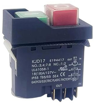 UYCUODLUY Electromagnetic Control Switches 127V 18A Push Button Switches