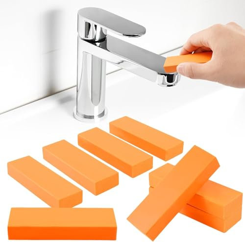 Borrador mágico de Acero Inoxidable, removedor de óxido y Manchas, Esponja limpiadora Multiusos, para Cocina, grifos, Vidrio, Herramientas de Limpieza en húmedo y seco (5)