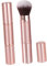 NIYANGLE 2pièces Brosse De Maquillage Rétractable à Double Tête Avec Capuchon Pinceau Portable Pour Fond De Teint Et Blush Outil Multifonctionnel Pour Yeux Et Joues