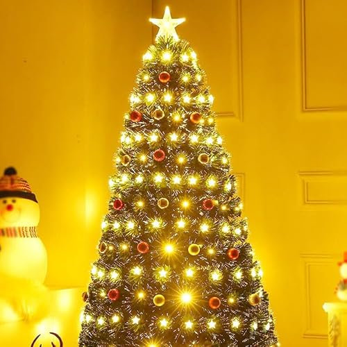 levitantes Albero di Natale - Albero di 60 cm con fibra ottica a bassa tensione in bianco caldo, ideale per decorare gli spazi. *