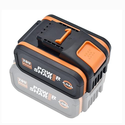 ZahoTse Batterie de rechange 20 V pour Worx (batterie uniquement), accessoire d'outils électriques sans fil pour Worx, WA3551 /WA3553/35514/WA3551.1 Lithium-ion (5000 mAh, 1 pièce)