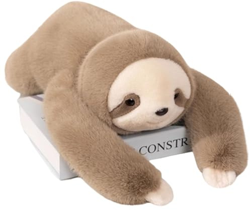 Faultier Kuscheltier mit Gewicht, Faultiere Kawaii Plüschie Stofftiere Umarmungskissen, Niedriges Stofftier Plüsch Kissen zum Kuscheln & Spielen, Geschenk für Kinder Mädchen Jungen (45cm,A)