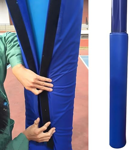GTPBAO Basketball Pfostenpolster Polsterung Für Basketballpfosten 1,5 M Hoch, Rund Schaumstoffpolsterung Zum Umwickeln Von Metallrohren, Polsterung Für Garagensäulen, Klettverschluss(Dia 8.5'')