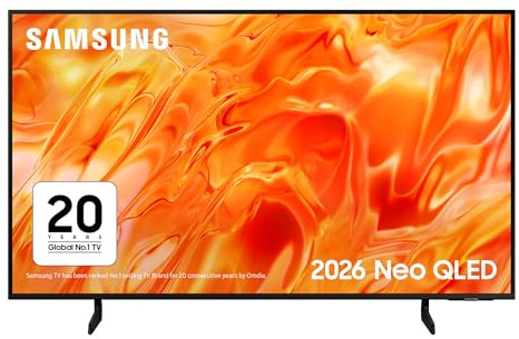Samsung Smart TV 43-Inch QN73H Neo QLED 4K with Quantum Mini LED, Real QLED 100% Colour Volume, AI-Powered NQ4 Processor for 4K Upscaling, Motion Xcelerator, Vision AI Companion, AirSlim Design [2026]