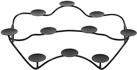 Minuteman International Contours Candelabra, Black