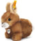 Steiff Hoppel Hase - 14 cm - Kuscheltier für Babys - waschbar - braun gespitzt - sitzend (080081)
