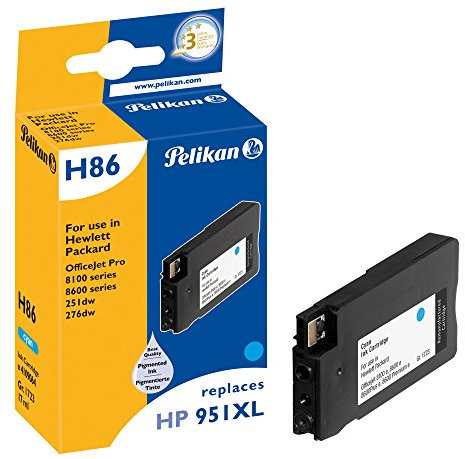 Pelikan Druckerpatrone H86 ersetzt HP CN046AE, Cyan