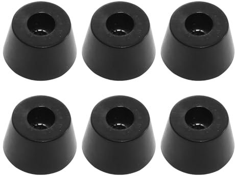 sourcing map 6 teilig Schreibtisch, Fuß, schwarz, konisch, Bein Tip Pad de